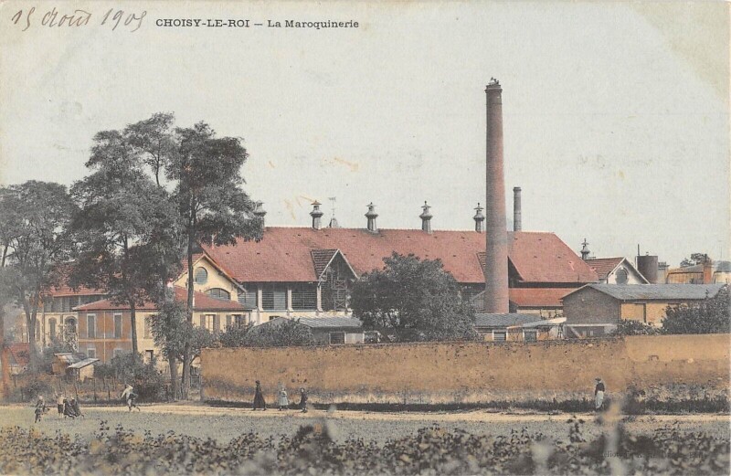 Carte postale ancienne Choisy Le Roi - La Maroquinerie à Choisy-le-Roi