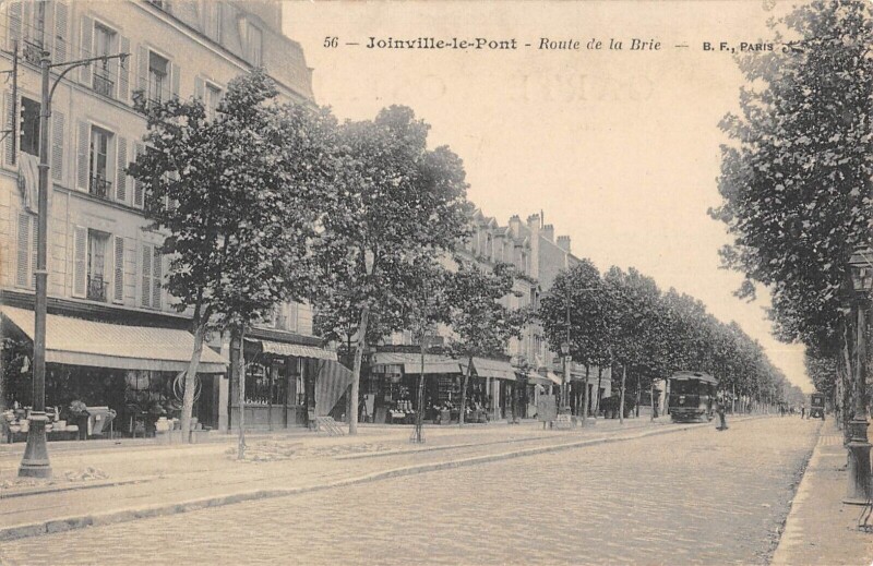 Carte postale ancienne Joinville Le Pont - Route De La Brie à Joinville-le-Pont