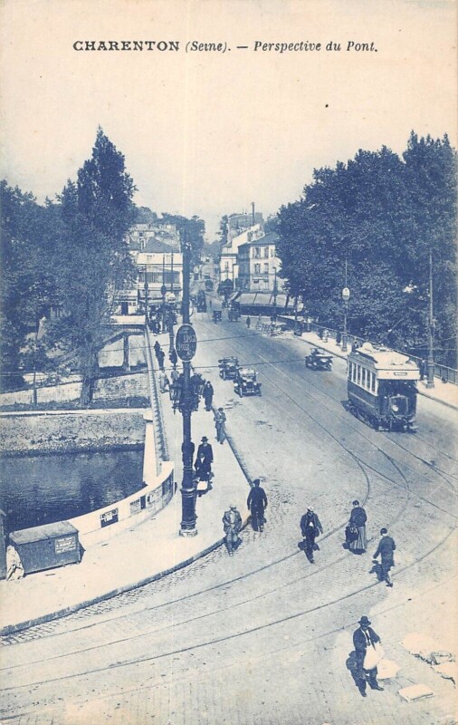 Carte postale ancienne Charenton - Prespective Du Pont