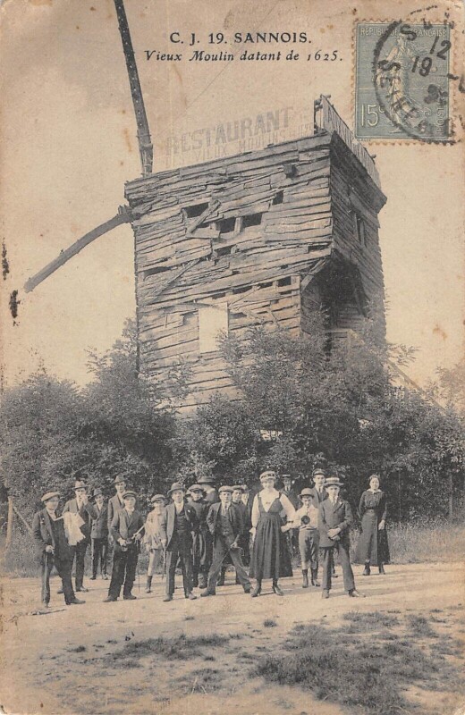 Carte postale ancienne Sannois / Vieux Moulin à Sannois