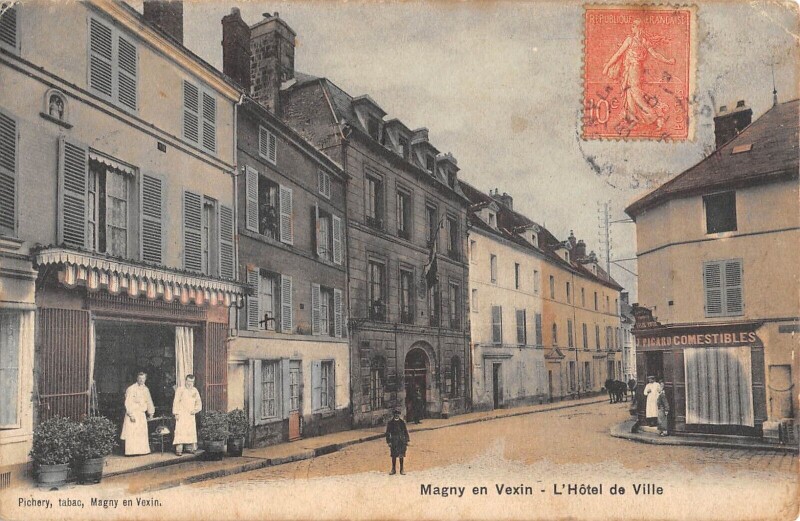 Carte postale ancienne Magby En Vexin - Hotel De Ville