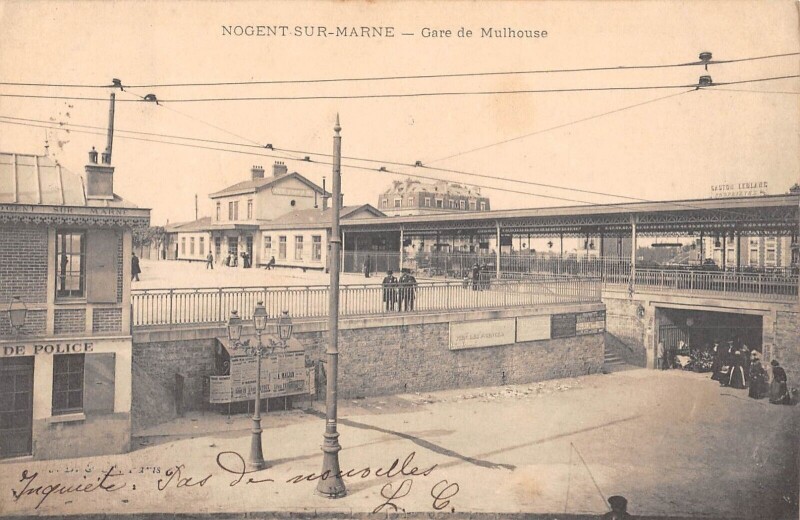 Carte postale ancienne Nogent Sur Marne / Gare De Mulhouse à Nogent-sur-Marne
