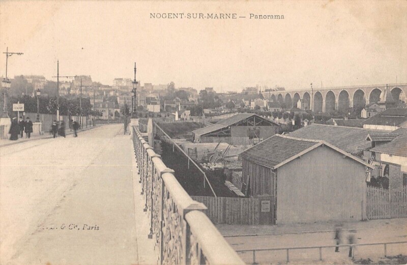Carte postale ancienne Nogent Sur Marne - Panorama à Nogent-sur-Marne