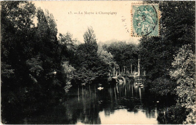 Carte postale ancienne Champigny-sur-Marne La Marne à Champigny-sur-Marne