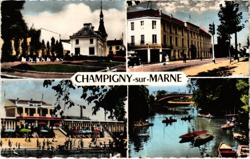 Carte postale ancienne Champigny-sur-Marne Scenes à Champigny-sur-Marne