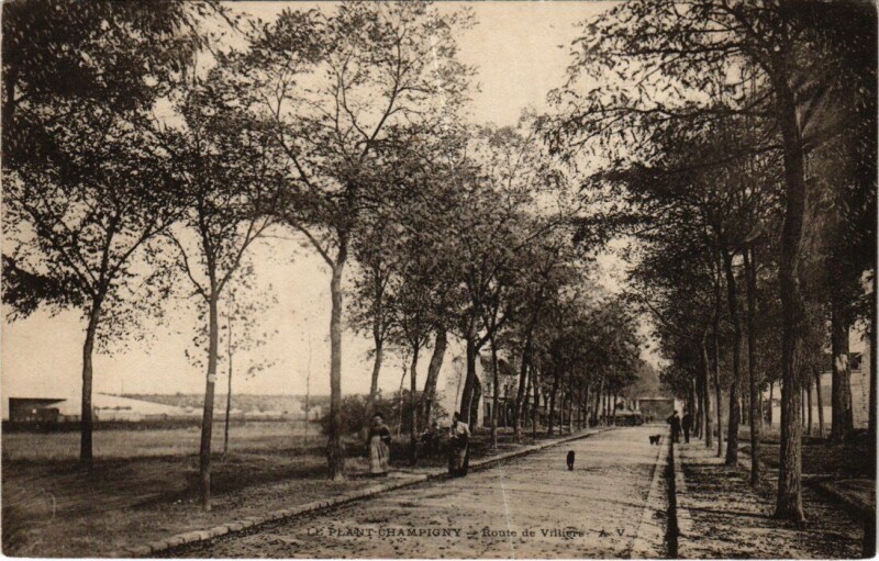 Carte postale ancienne Champigny-sur-Marne Route de Villiers à Champigny-sur-Marne
