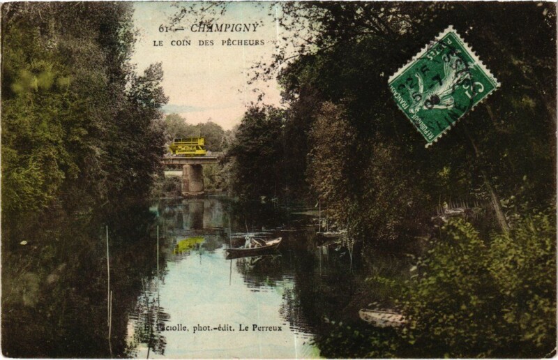 Carte postale ancienne Champigny-sur-Marne Le Coin des Pecheurs à Champigny-sur-Marne