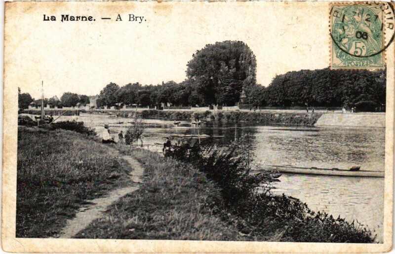 Carte postale ancienne Bry-sur-Marne La Marne à Bry-sur-Marne