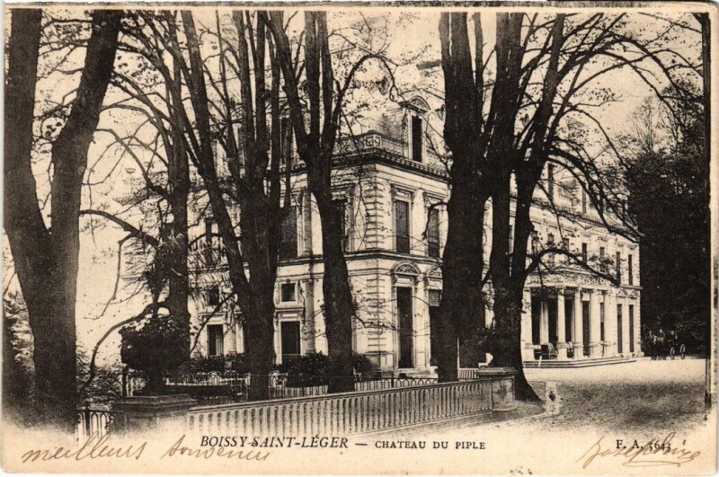Carte postale ancienne Boissy-Saint-Leger Chateau du Piple