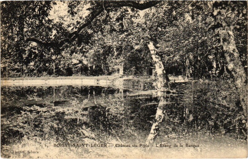 Carte postale ancienne Boissy-Saint-Leger Chateau du Piple - L'Etang de la Barque