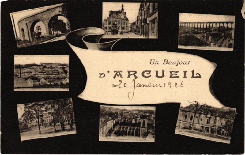 Carte postale ancienne Arcueil Scenes à Arcueil