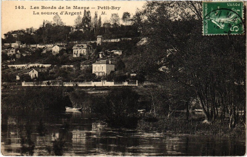 Carte postale ancienne Bry-sur-Marne Petit-Bry - La Source d'Argent à Bry-sur-Marne