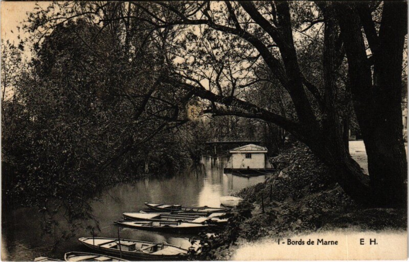 Carte postale ancienne Bords de Marne