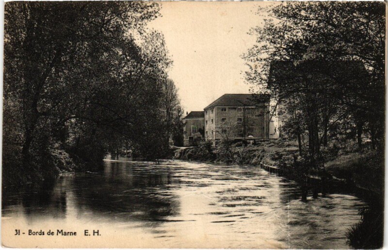 Carte postale ancienne Bords de Marne