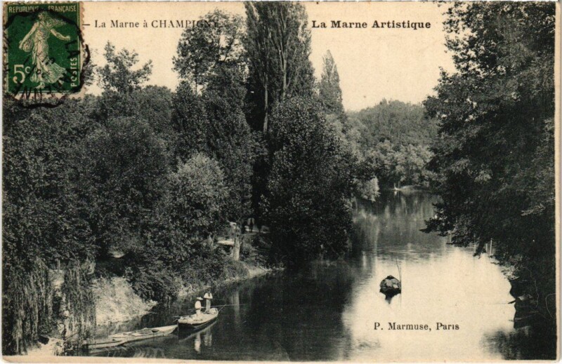 Carte postale ancienne Champigny-sur-Marne La Marne à Champigny-sur-Marne