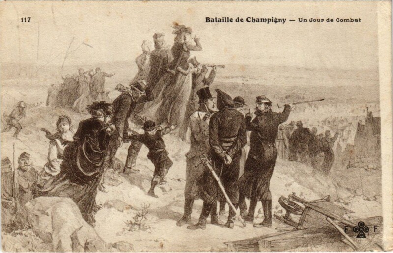 Carte postale ancienne Champigny-sur-Marne Bataille de Champigny à Champigny-sur-Marne