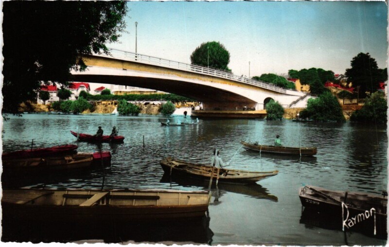 Carte postale ancienne Bry-sur-Marne Le Pont à Bry-sur-Marne