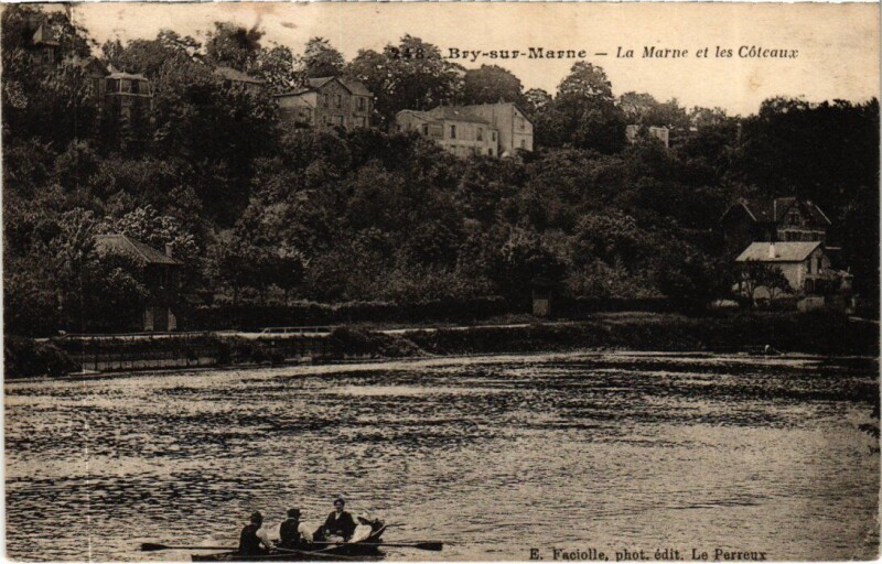 Carte postale ancienne Bry-sur-Marne La Marne et les Coteuax à Bry-sur-Marne