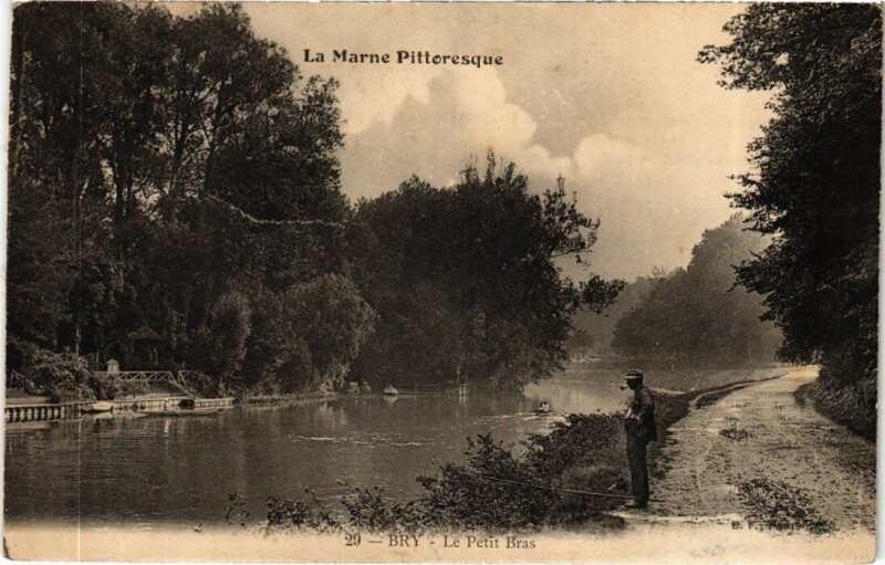 Carte postale ancienne Bry-sur-Marne Le Petit Bras à Bry-sur-Marne