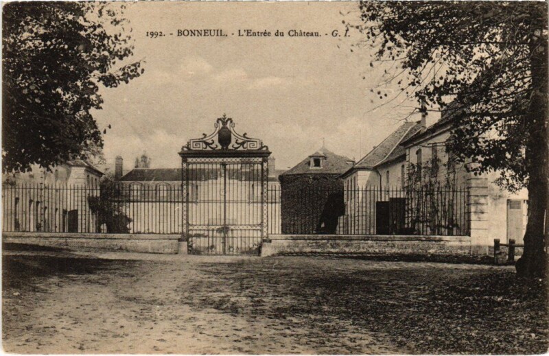 Carte postale ancienne Bonneuil-sur-Marne Entree du Chateau à Bonneuil-sur-Marne