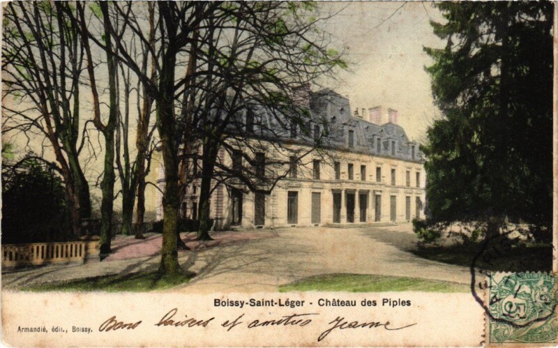 Carte postale ancienne Boissy-Saint-Leger Chateau des Piples