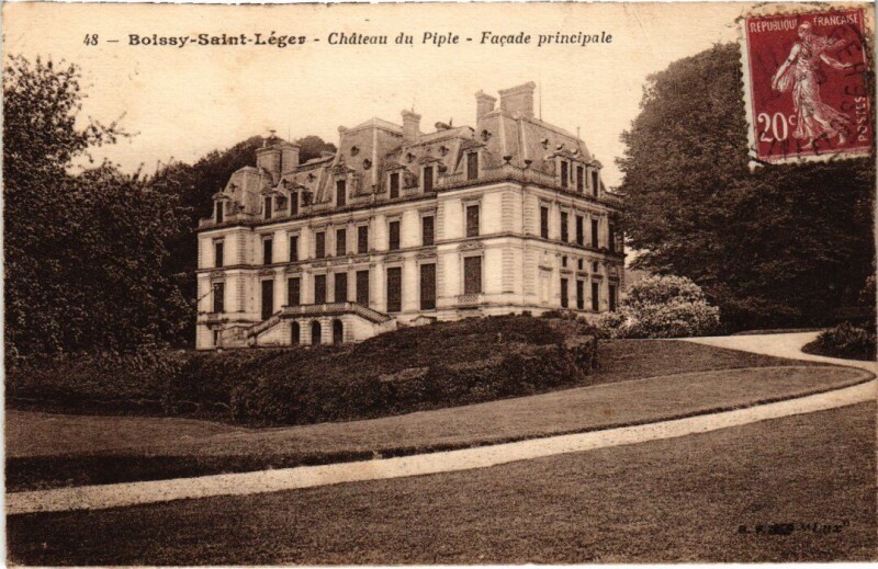 Carte postale ancienne Boissy-Saint-Leger Chateau du Piple - Facade Principale