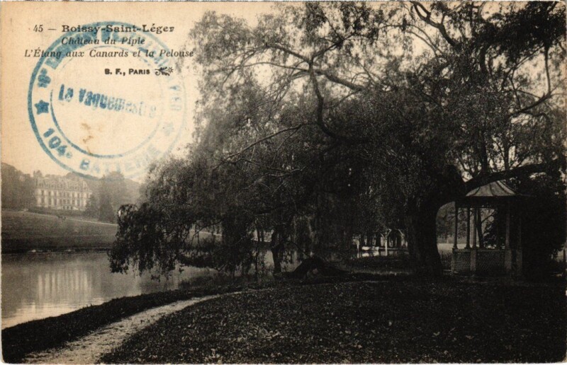 Carte postale ancienne Boissy-Saint-Leger Chateau du Piple - Etang aux Canards
