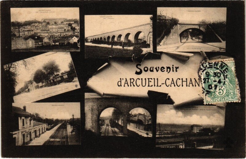 Carte postale ancienne Arcueil Cachan - Scenes à Arcueil