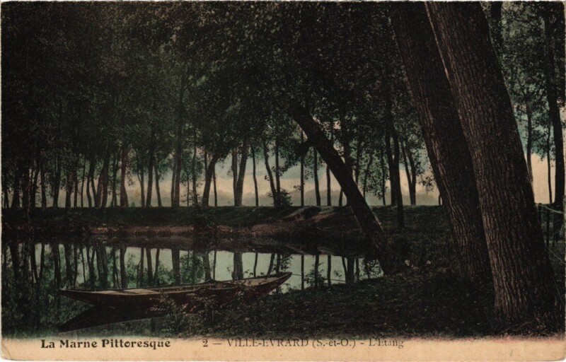 Carte postale ancienne Ville-Evrard L'Etang