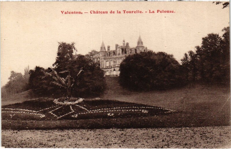 Carte postale ancienne Valenton Chateau de la Tourelle - La Pelouse à Valenton
