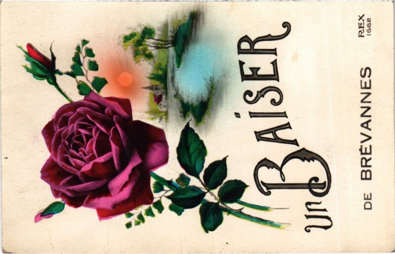 Carte postale ancienne Un Baiser de Limeil-Brevannes