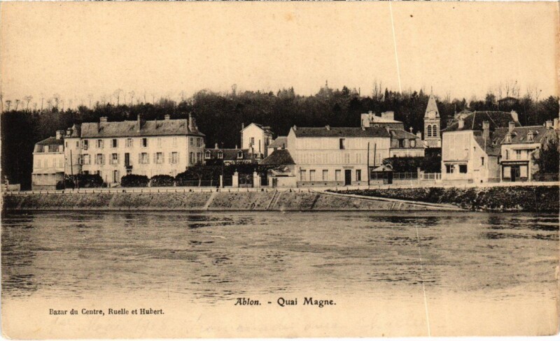 Carte postale ancienne Ablon-sur-Seine Quai Magne à Ablon-sur-Seine