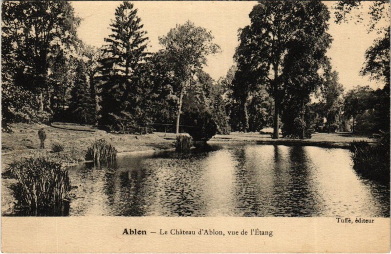 Carte postale ancienne Ablon-sur-Seine Le Chateau - Vue de l'Etang à Ablon-sur-Seine