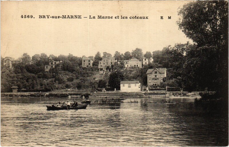 Carte postale ancienne Bry-sur-Marne La Marne et les Coteaux à Bry-sur-Marne