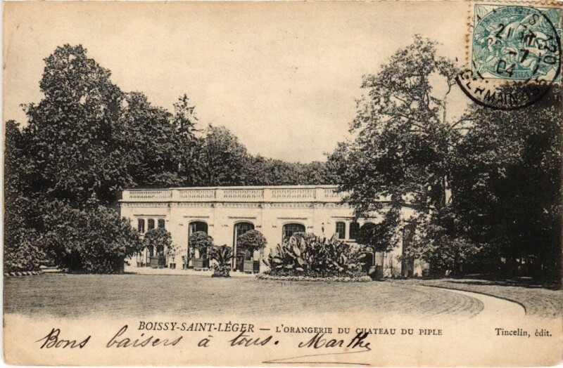 Carte postale ancienne Boissy-Saint-Leger Orangerie du Chateau du Piple