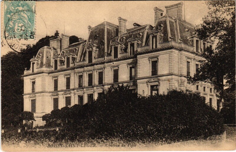 Carte postale ancienne Boissy-Saint-Leger Chateau du Piple