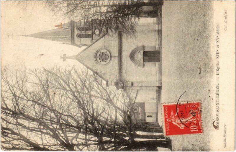 Carte postale ancienne Boissy-Saint-Leger Eglise