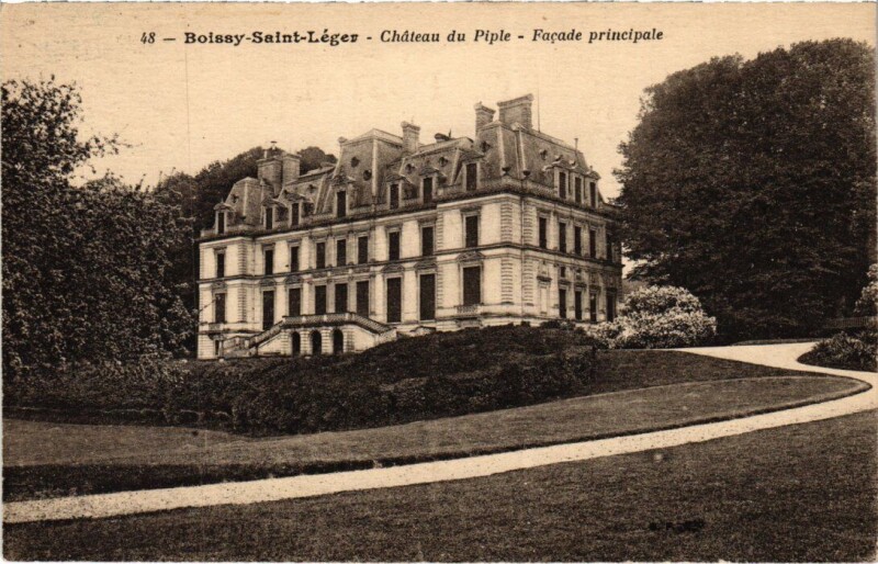 Carte postale ancienne Boissy-Saint-Leger Chateau du Piple - Facade Principale