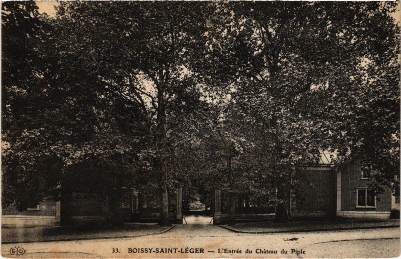 Carte postale ancienne Boissy-Saint-Leger Entree du Chateau du Piple