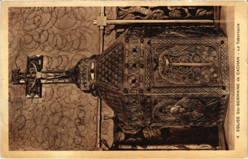 Carte postale ancienne Cachan L'Eglise Sainte-Germaine - Le Tabernacle à Cachan