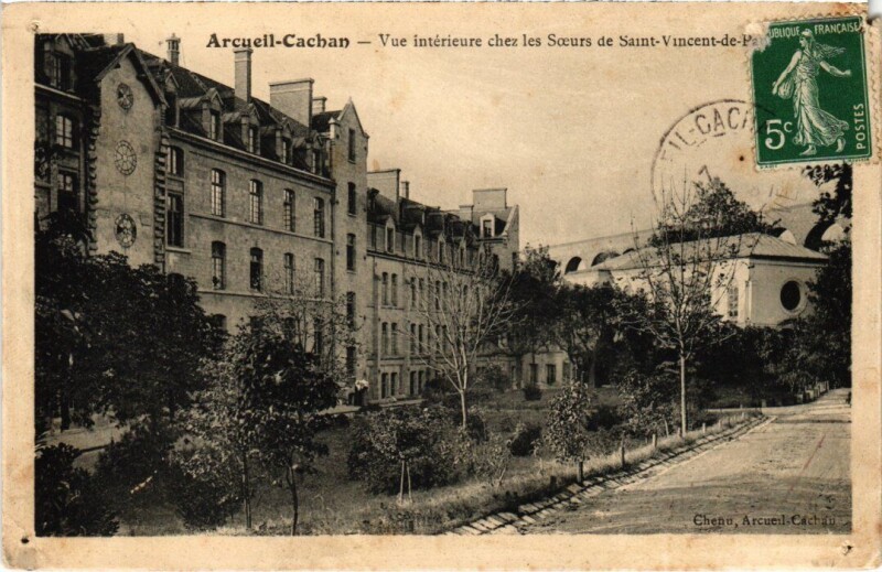 Carte postale ancienne Arcueil Cachan - Chez les Soeurs de Saint-Vincent-de-Paul à Arcueil