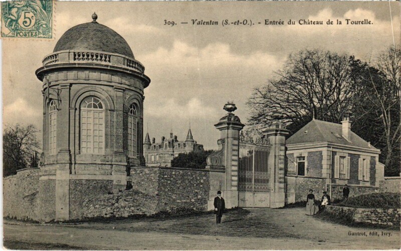 Carte postale ancienne Valenton Entree du Chateau de la Tourelle à Valenton