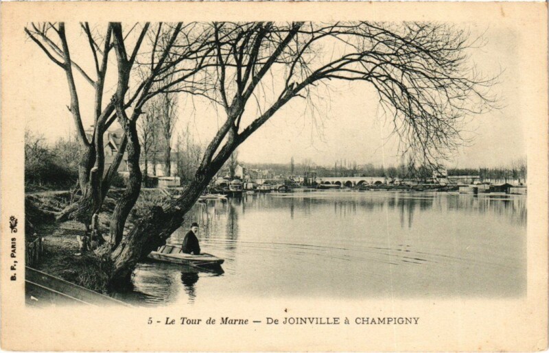 Carte postale ancienne Le Tour de Marne de Joinville a Champigny