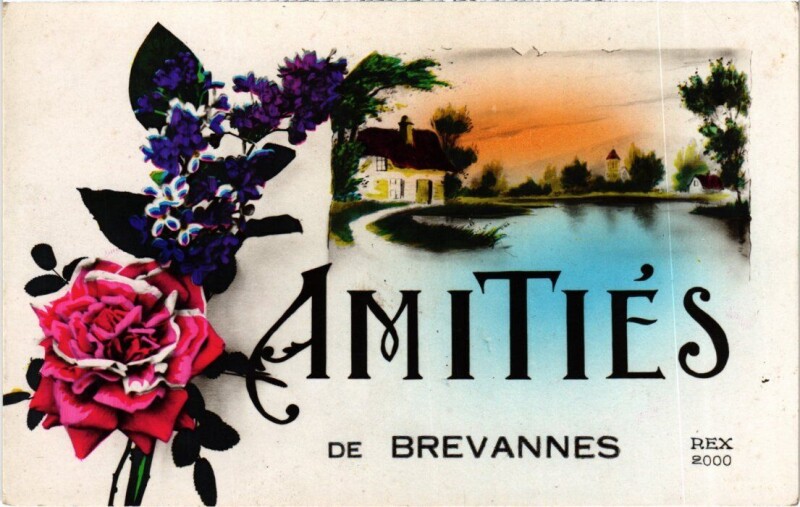 Carte postale ancienne Amities de Limeil-Brevannes
