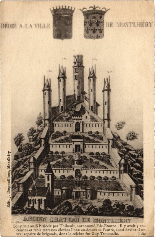 Carte postale ancienne Montlhery Le Chateau