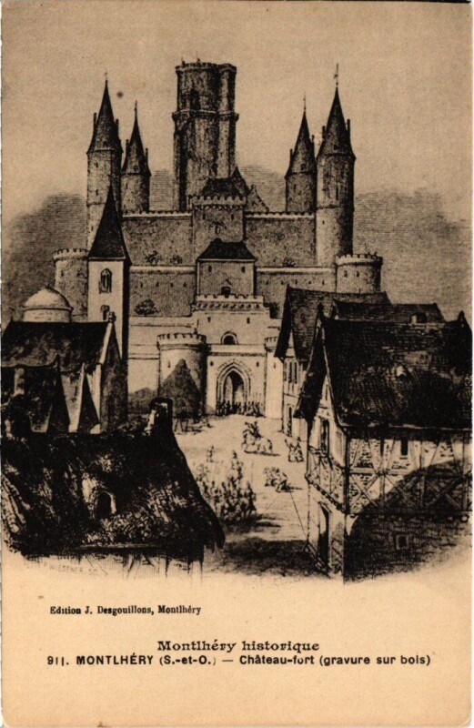 Carte postale ancienne Montlhery Le Chateau