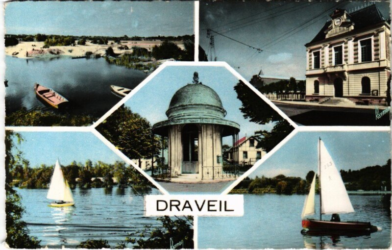 Carte postale ancienne Draveil souvenir à Draveil
