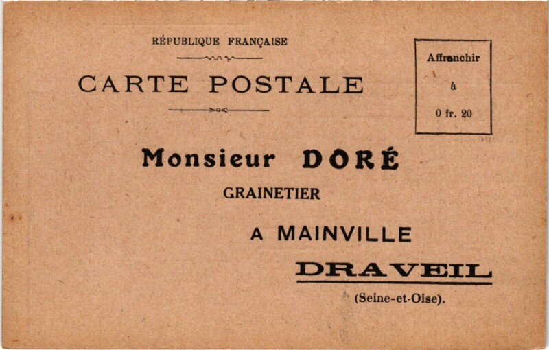 Carte postale ancienne Draveil souvenir à Draveil
