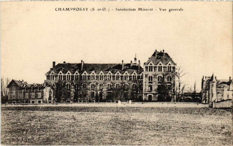 Carte postale ancienne Draveil Champrosay Sanatorium Minoret à Draveil