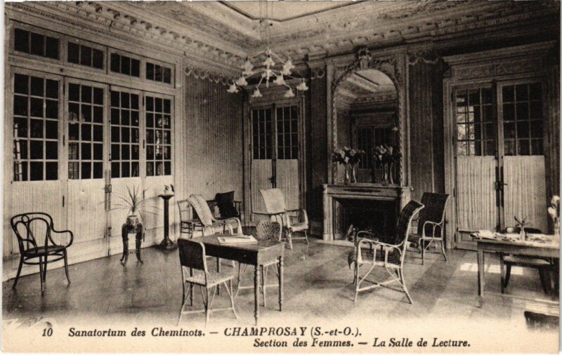 Carte postale ancienne Draveil Champrosay Sanatorium des Cheminots à Draveil